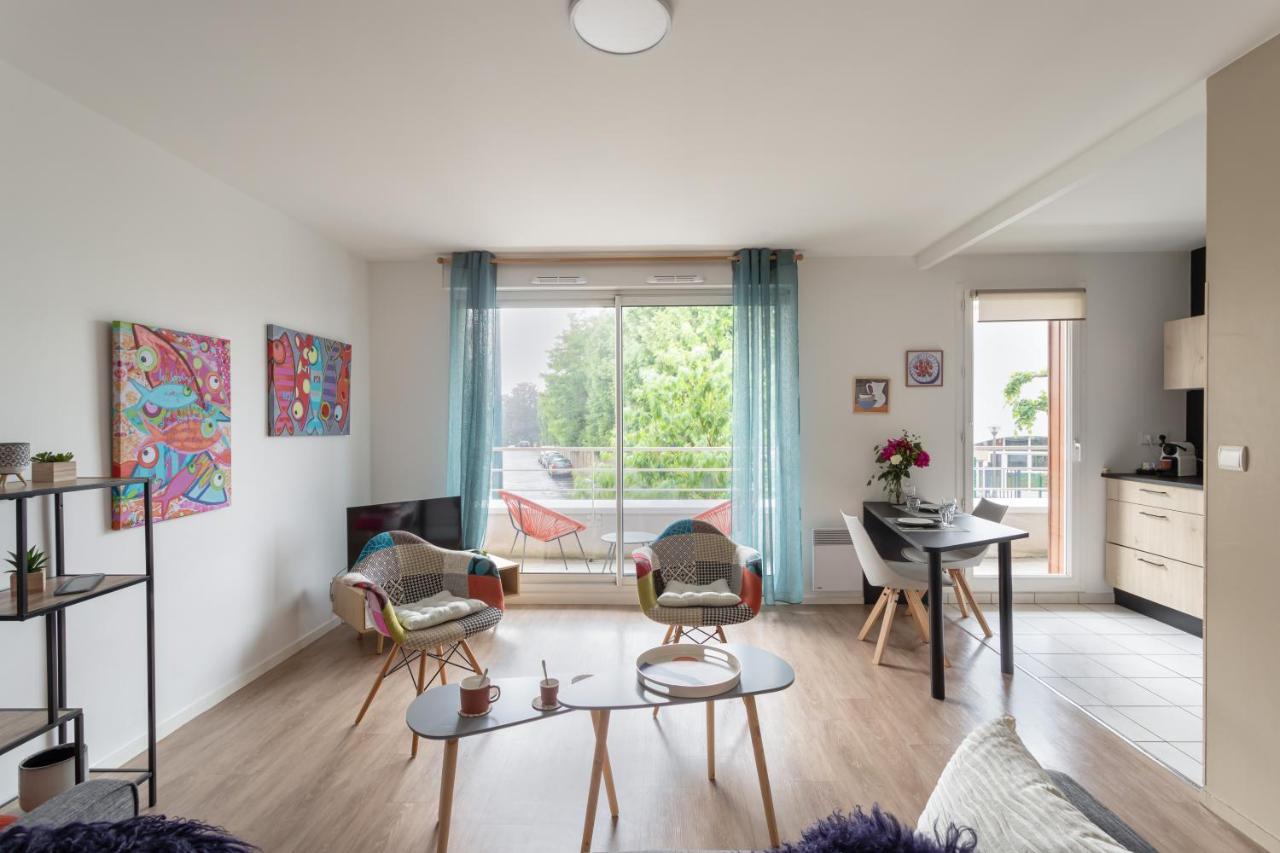 Bahibe - Balcon Et Parking Au Calme Proche Gare Apartment Рен Екстериор снимка